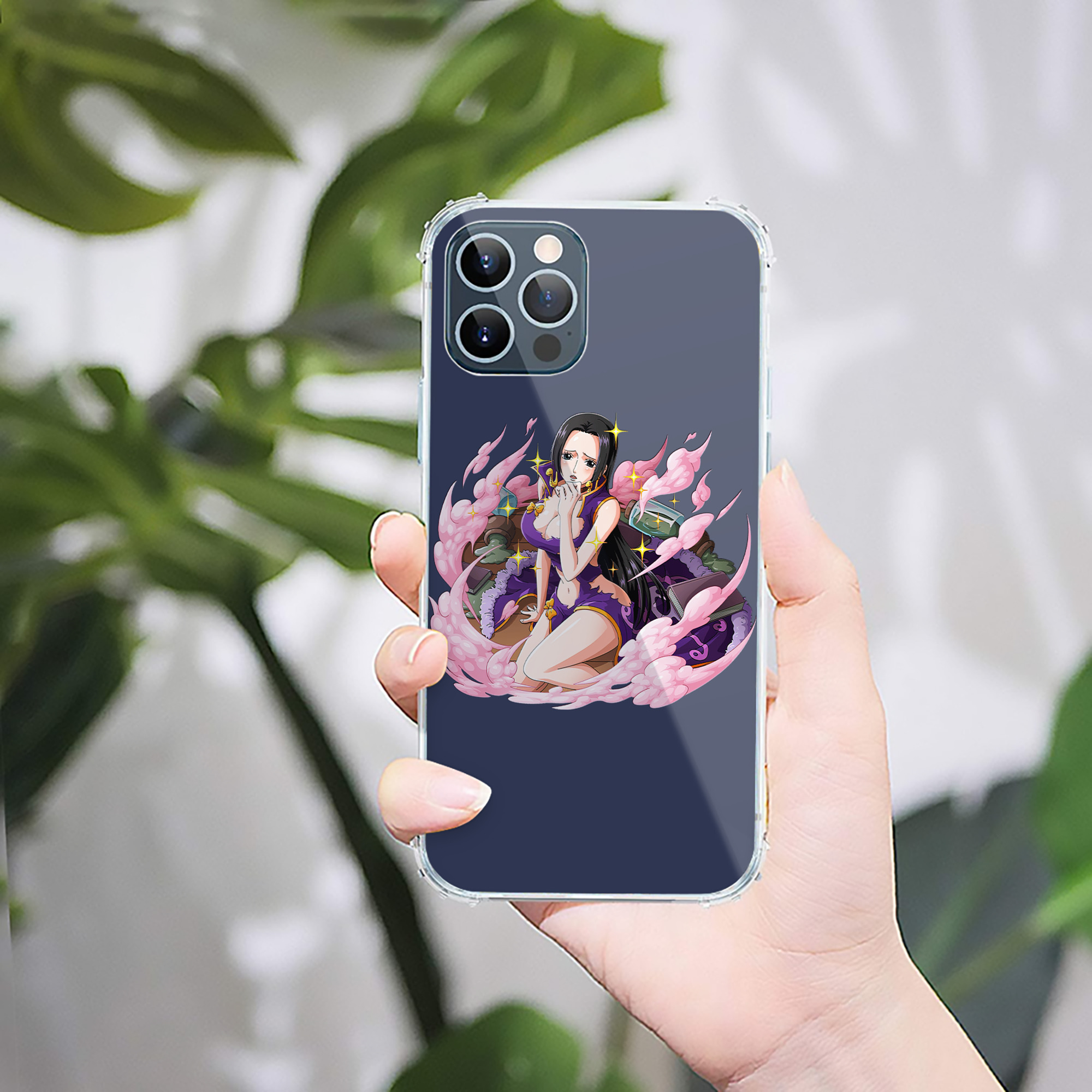（画像用） ワンピース ボア・ハンコック ONE PIECE Boa·Hancock 【iPhone 12シリーズ対応】透明スマホケース（クリアソフトケース）